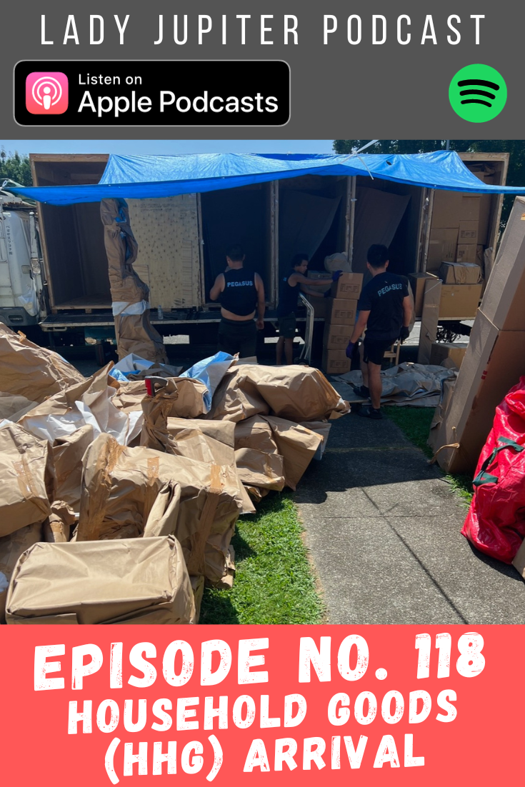 Episode № 118 is the one where our 8,212 lbs of household goods get delivered! Just 70 days, door-to-door from Arkansas to Japan. #PCSing #HHGarrival #MilitaryFamily #MilitaryMoves #USAtoJapan #AirForcePCS